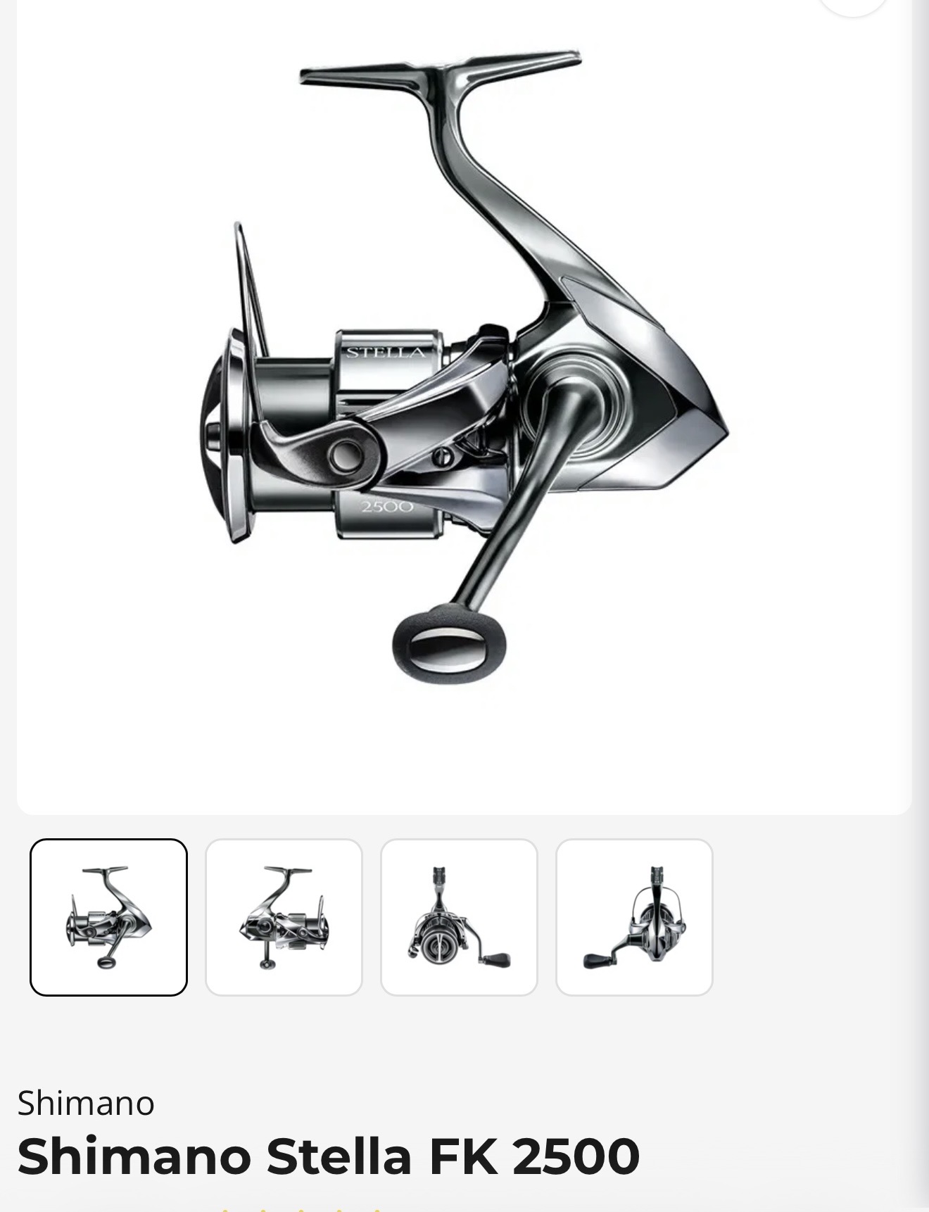 Shimano stella 2500 premium rulle