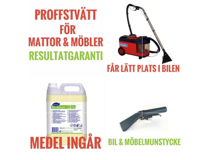 Proffs mattvätt / textilvårdsmaskin nr1