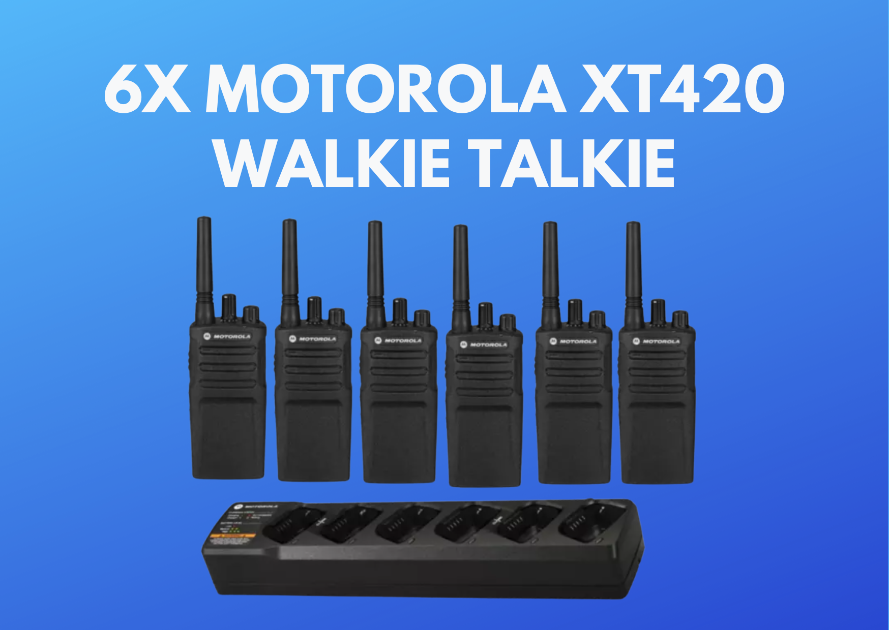 6x motorola xt420 walkie talkie