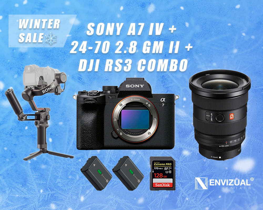 Sony a7 iv 4 + 24-70 mm 2.8 gm ii + ronin rs3 combo - a7iv