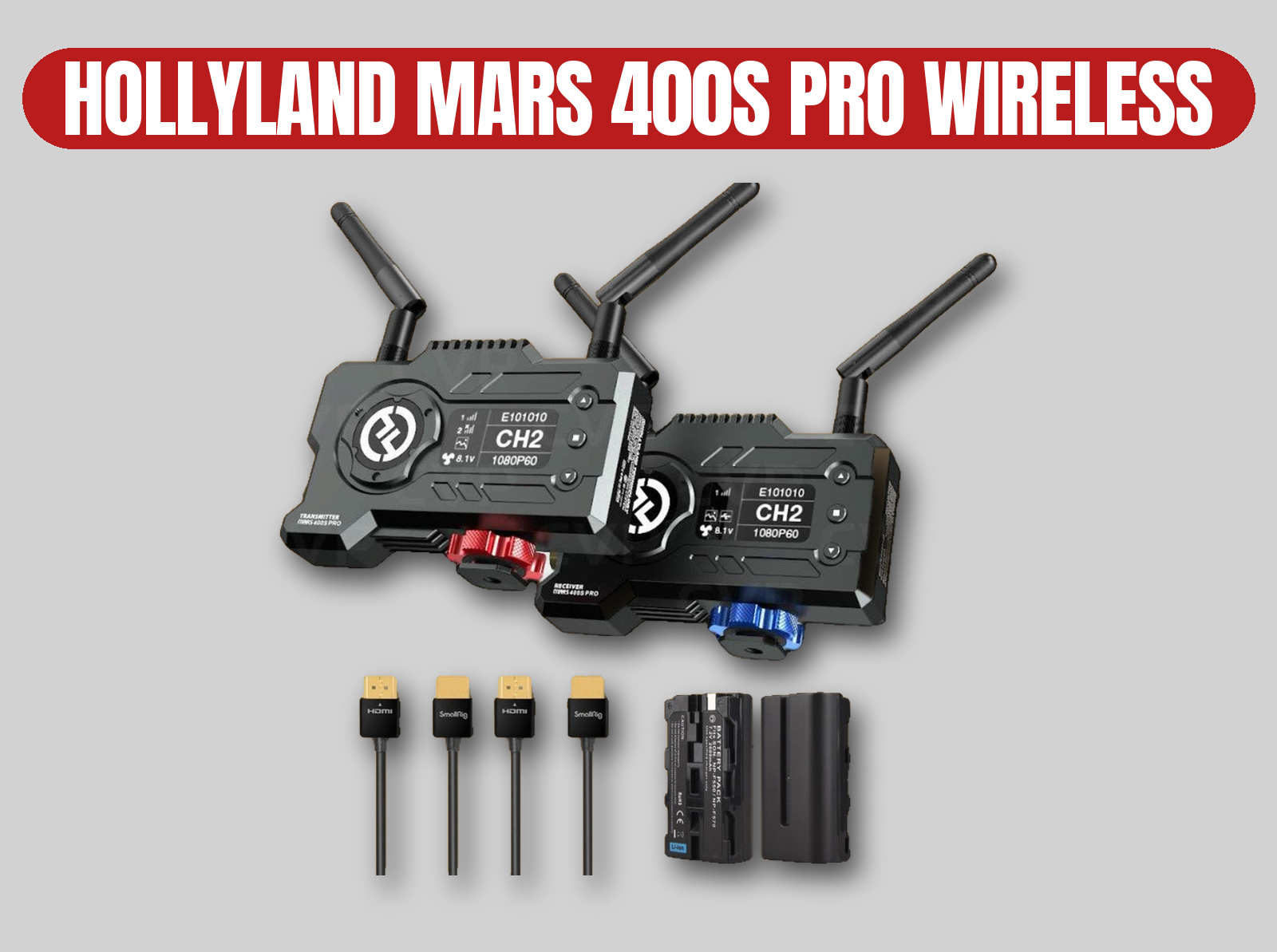 Hollyland mars 400s pro | wireless video transmitter & receiver system | teradek alternative