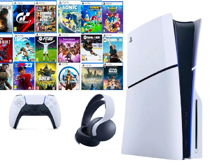 Playstation 5 slim med pulse 3d headset