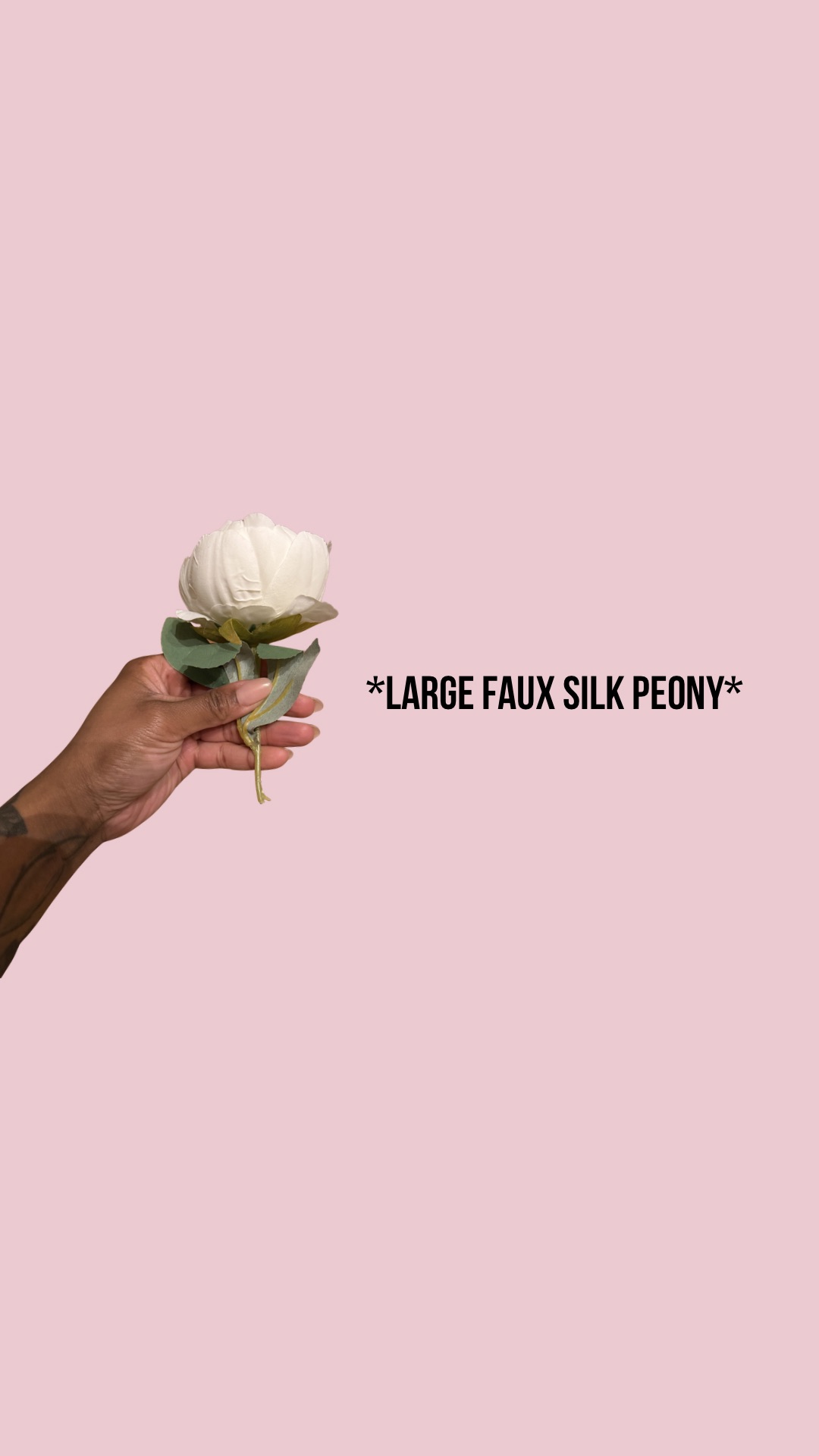 Faux silk peony 