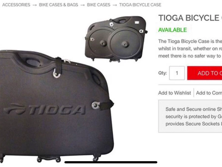 Tioga sykkelkoffert / sykkelbag