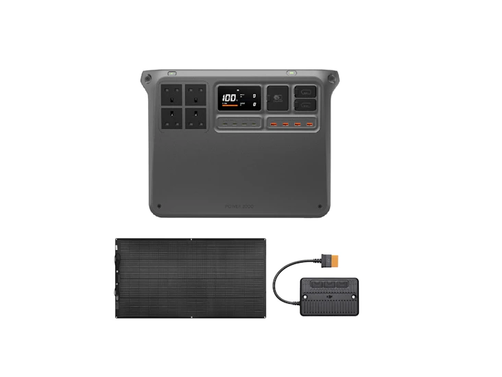 Dji power 2000 & 200w + flexible solar panel
