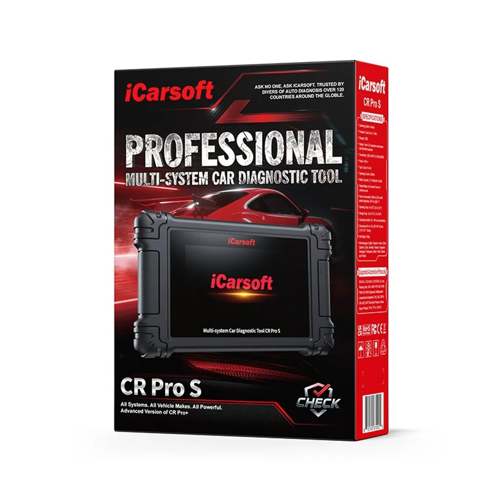 Icarsoft cr pro s – professionellt obd2 diagnosverktyg (multi-brand)