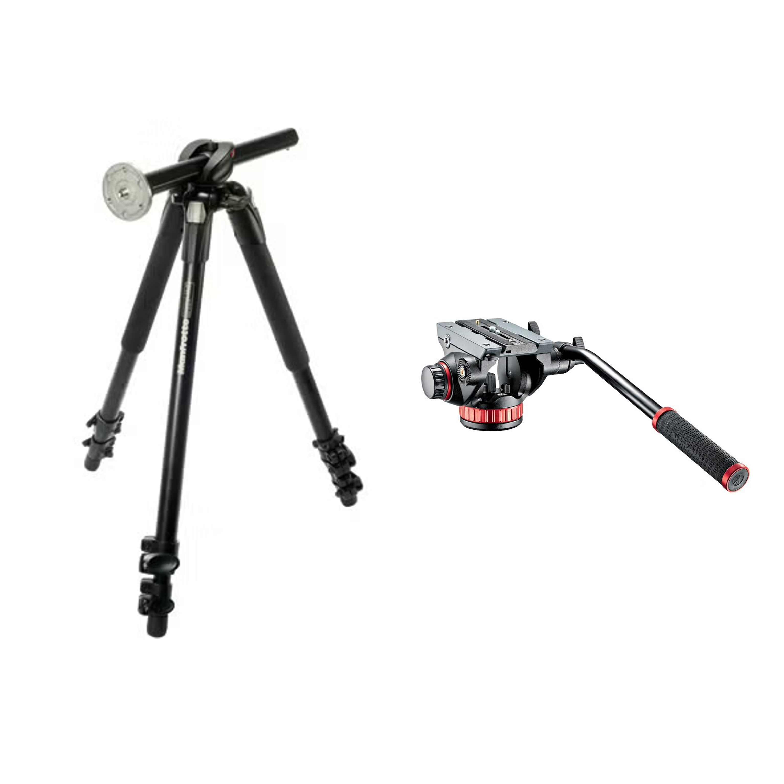 Manfrotto 190xprob with fluid tripod head 