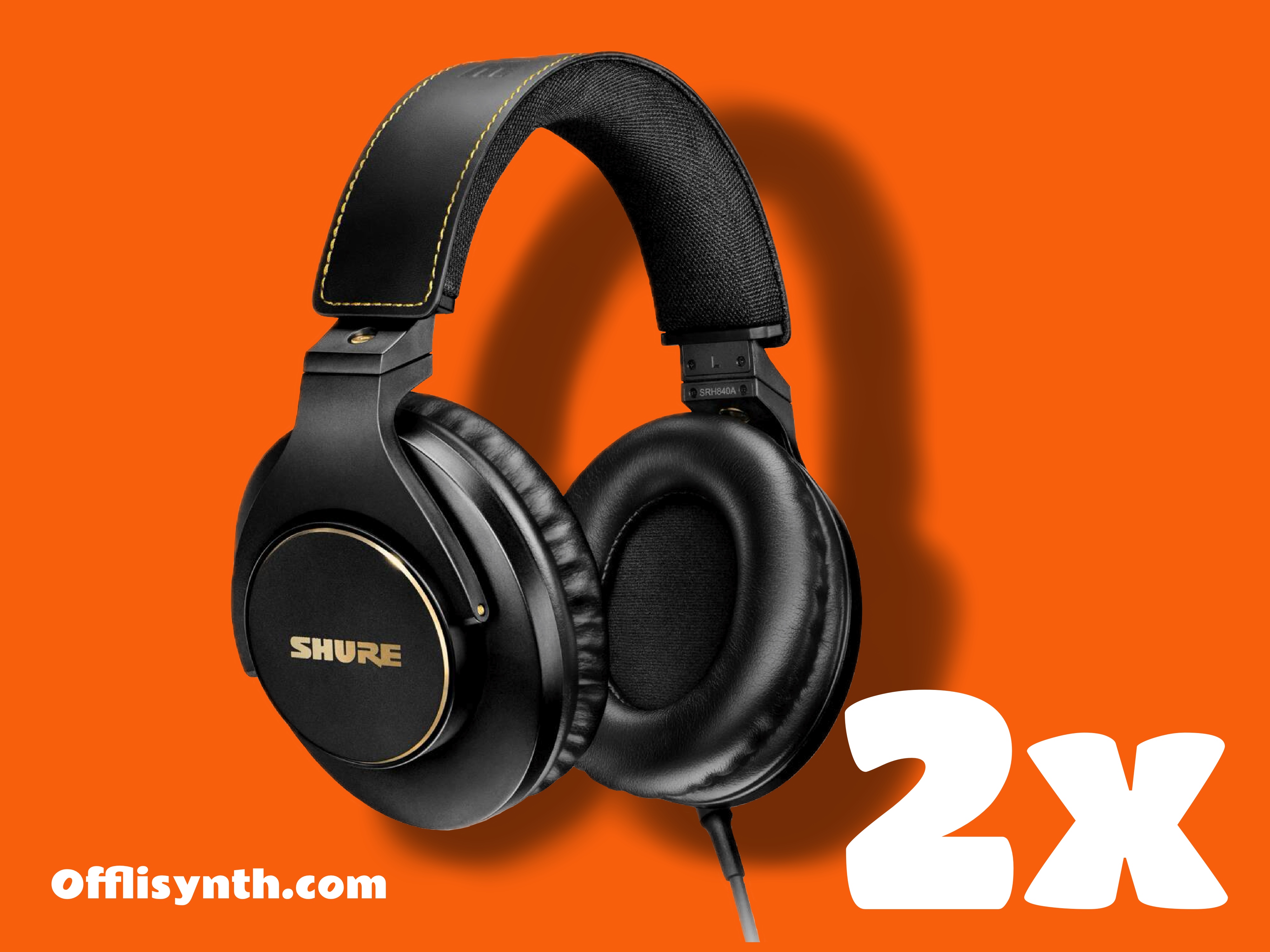 2x shure srh840a-efs