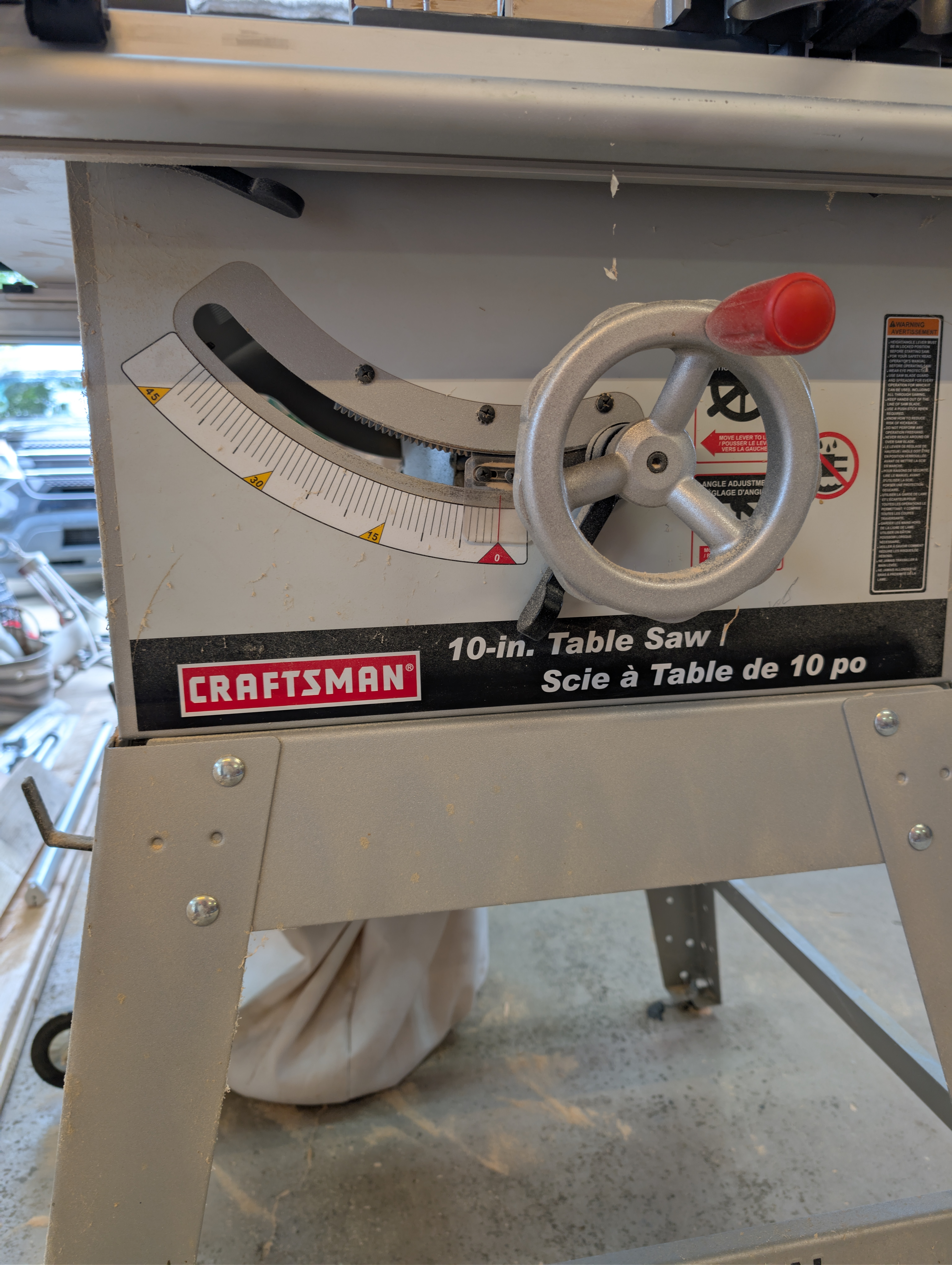 Craftsman 10-in table saw