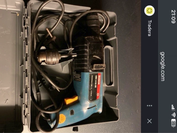 Slagborrmaskin bosch med plastväska