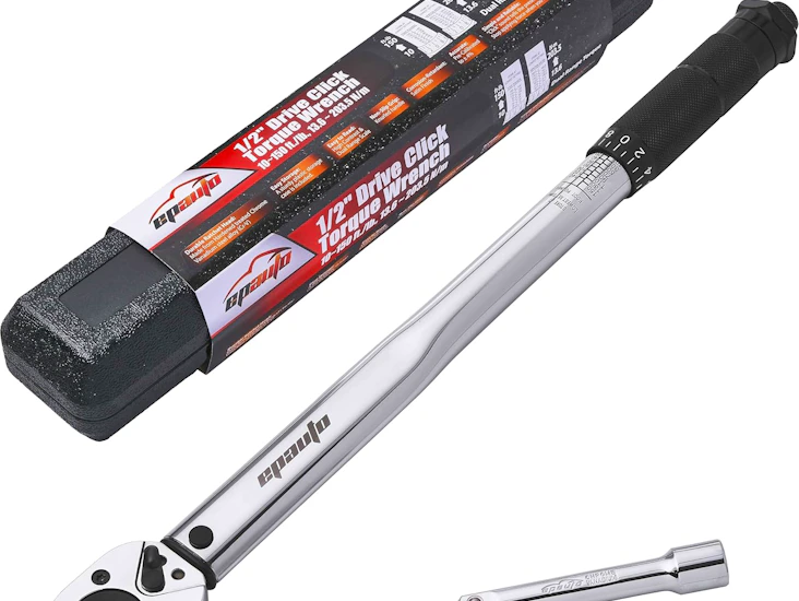 Epauto 1/2-inch drive click torque wrench, 10-150 ft/lb.