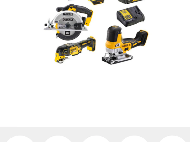 Dewaltverktygspaket 18v xr 3x5,0ah slagskruvdragare borrskruvdragare. cirkelsåg sticksåg multiverktyg