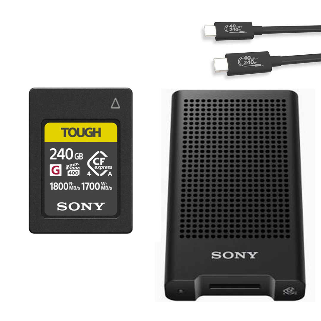 Sony tough 240gb +  mrw-g3 cfexpress type a memory card reader