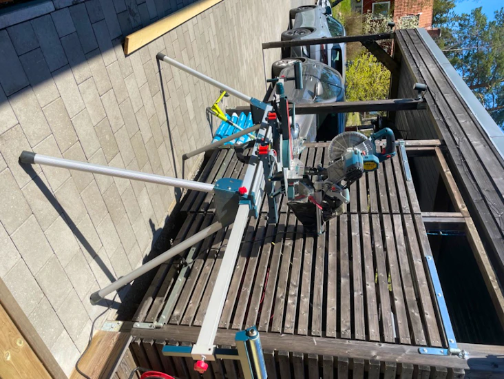 Bosch kap-och gersåg med stativ