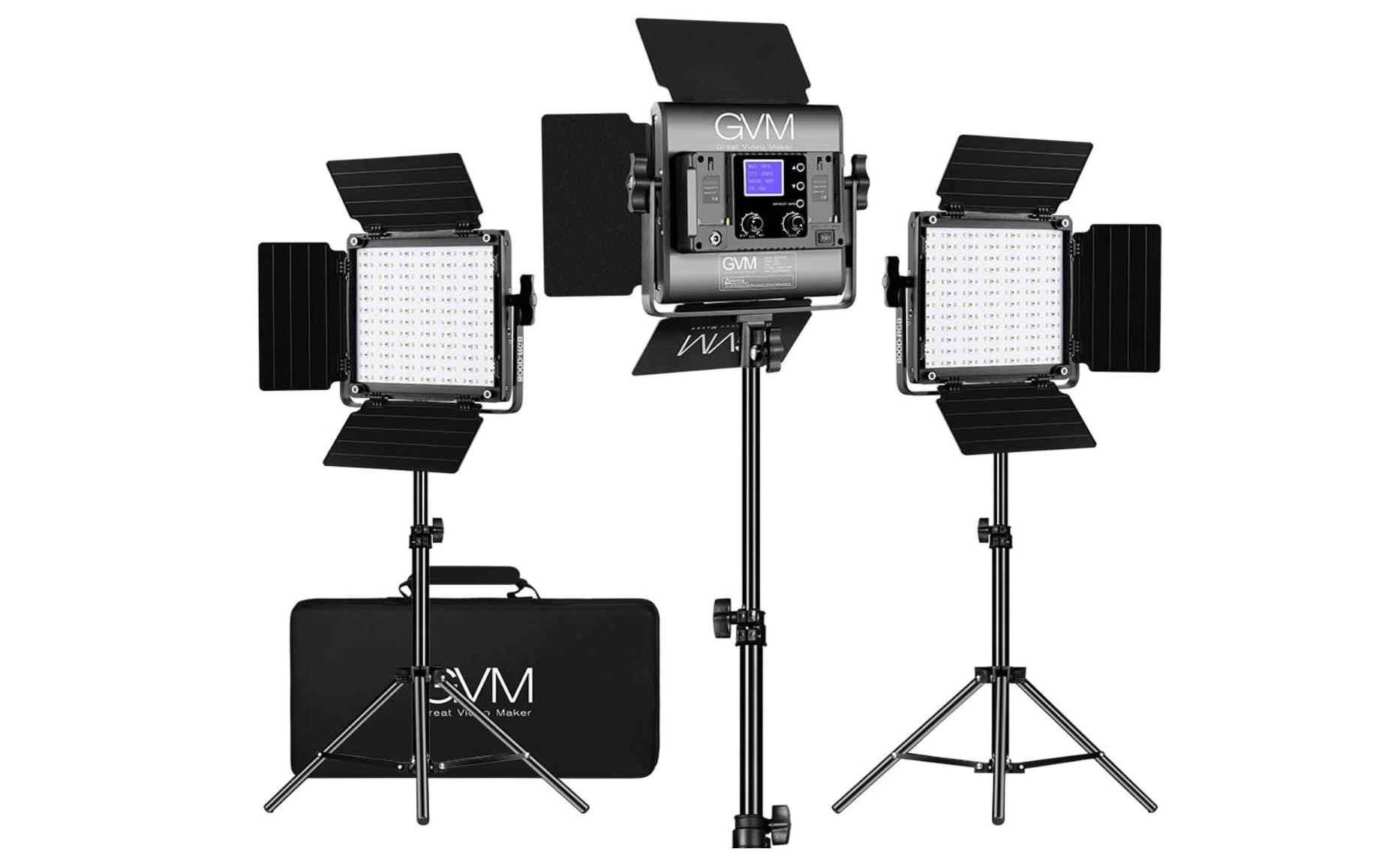 Gvm 800d rgb led panels x2