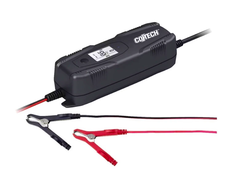 Batterilader(12v, 4a) for mc/bil/motorsykkel