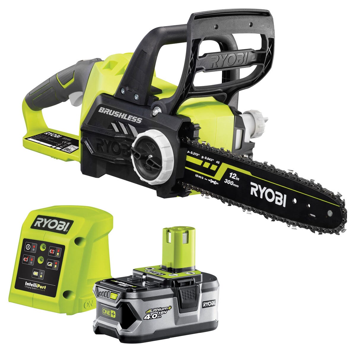 Ryobi batteridrevet motorsag