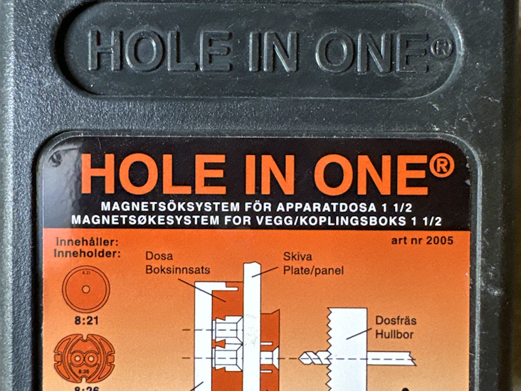 Hole in one dobbel el boks