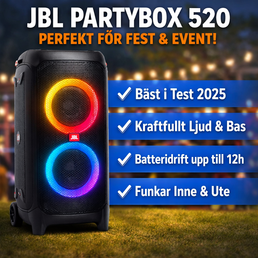 Jbl partybox 520 | bluetooth högtalare för event & fest