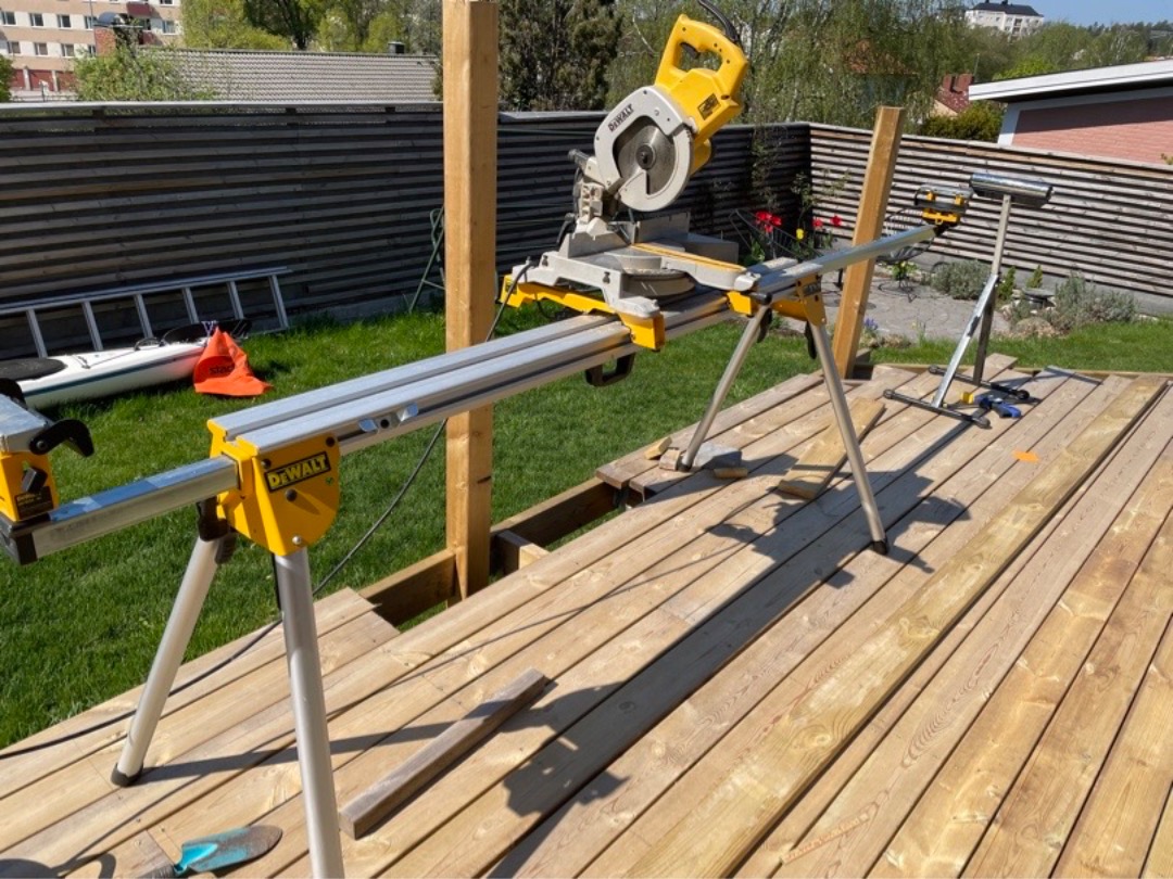 Hyr dewalt kap-/gersåg med sågstativ