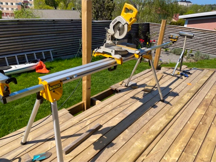 Hyr dewalt kap-/gersåg med sågstativ