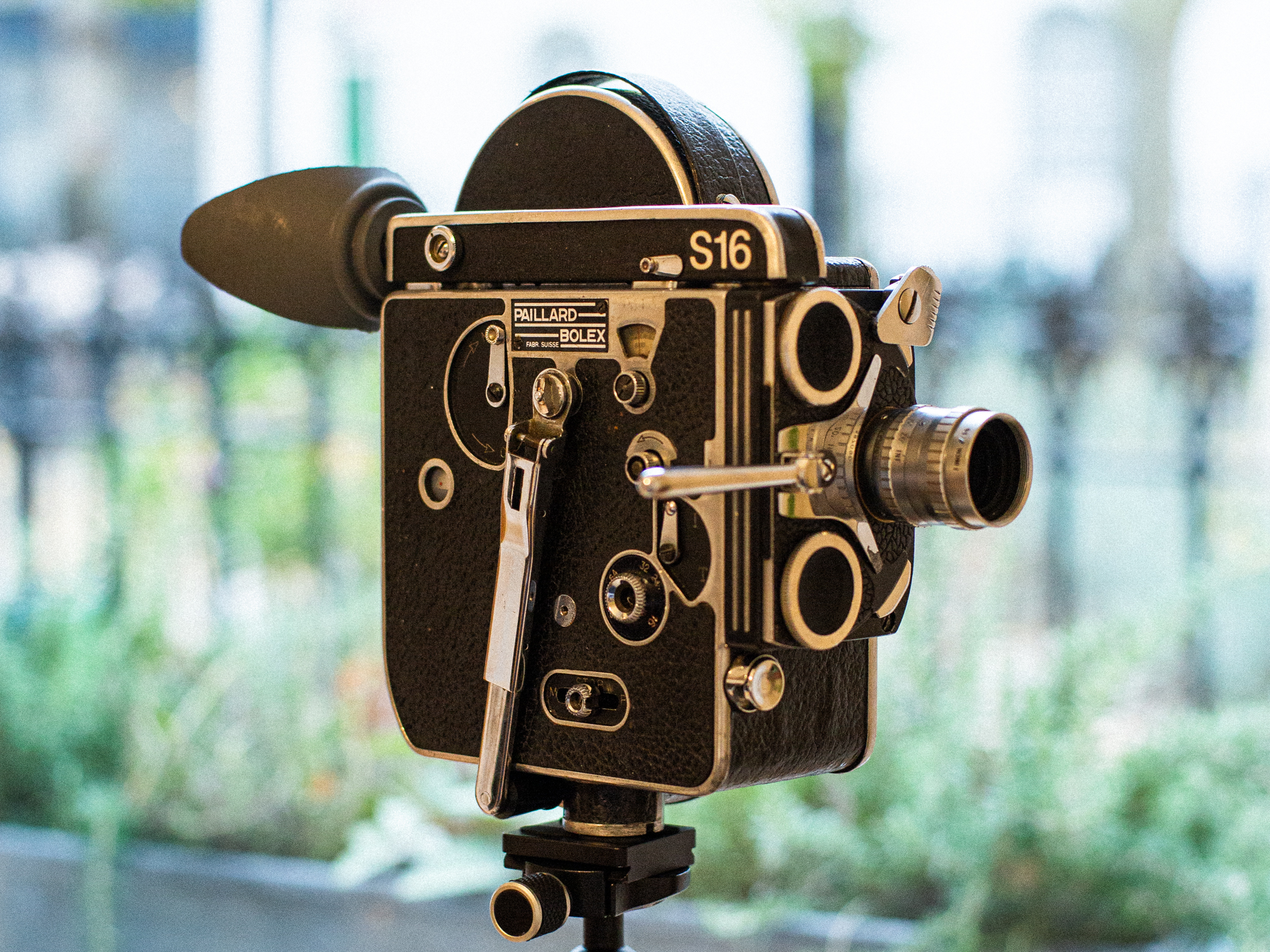 Bolex super 16mm rx film camera w/ ef and nikon adapter