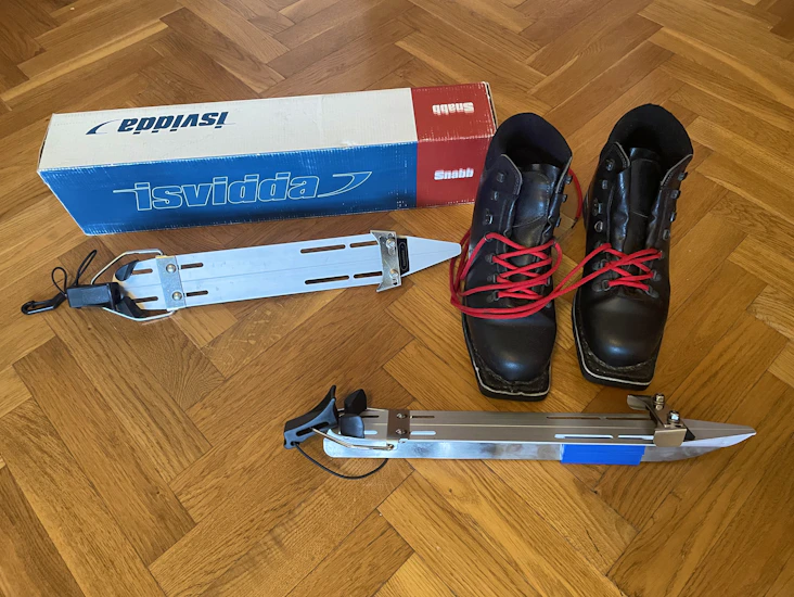 Långfärdsskridskor pjäxor 43 isvidda snabb