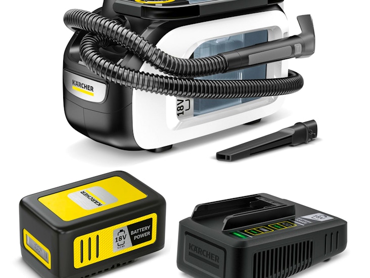 Batteridriven och kraftig matt- och textiltvätt från kärcher