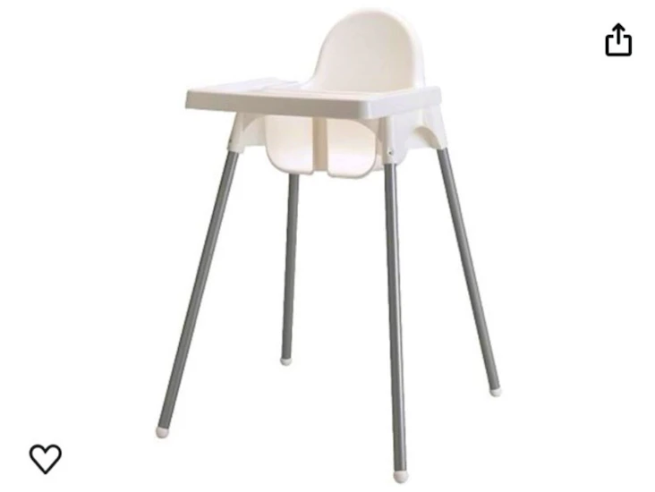 Ikea antilop barnstol med bricka