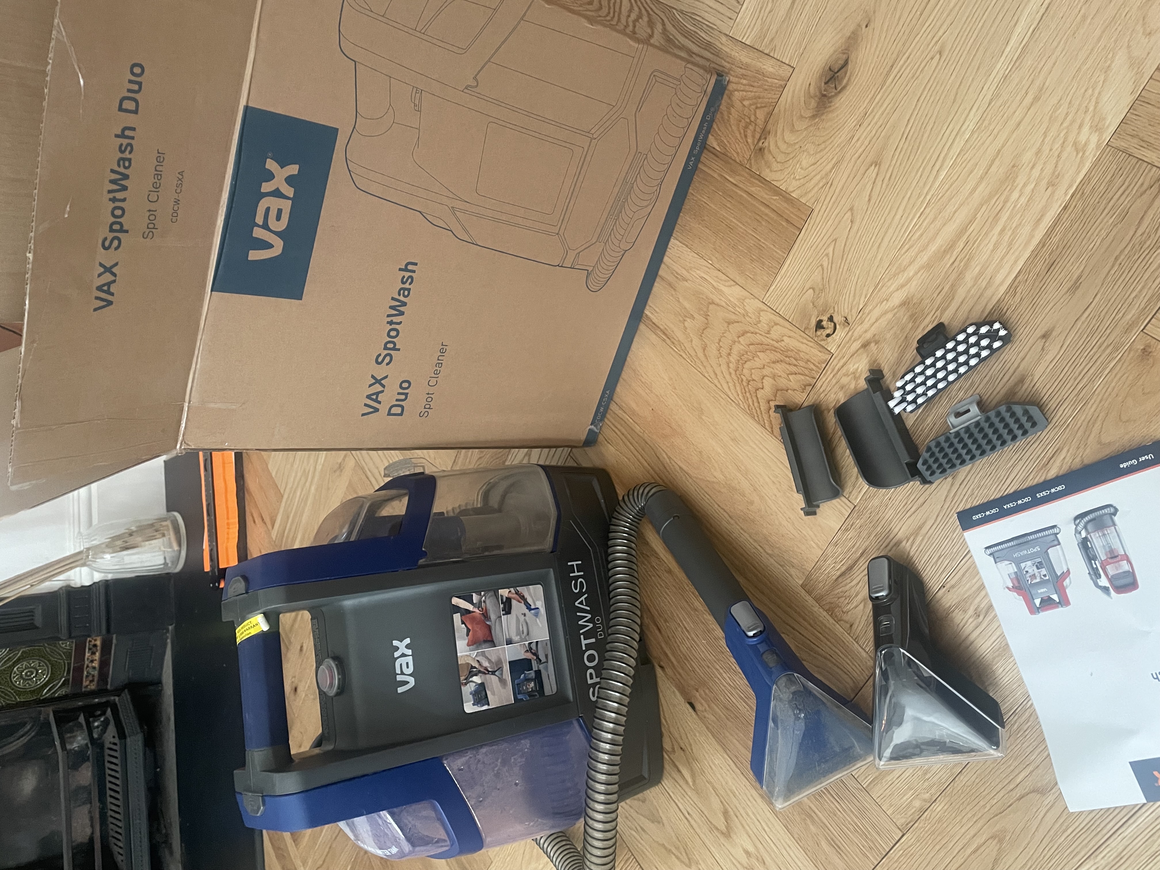 Vax spotwash duo – portable carpet & upholstery cleaner hire