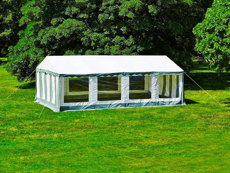 Partytelt 5 x 8 meter med monteringsmanual
