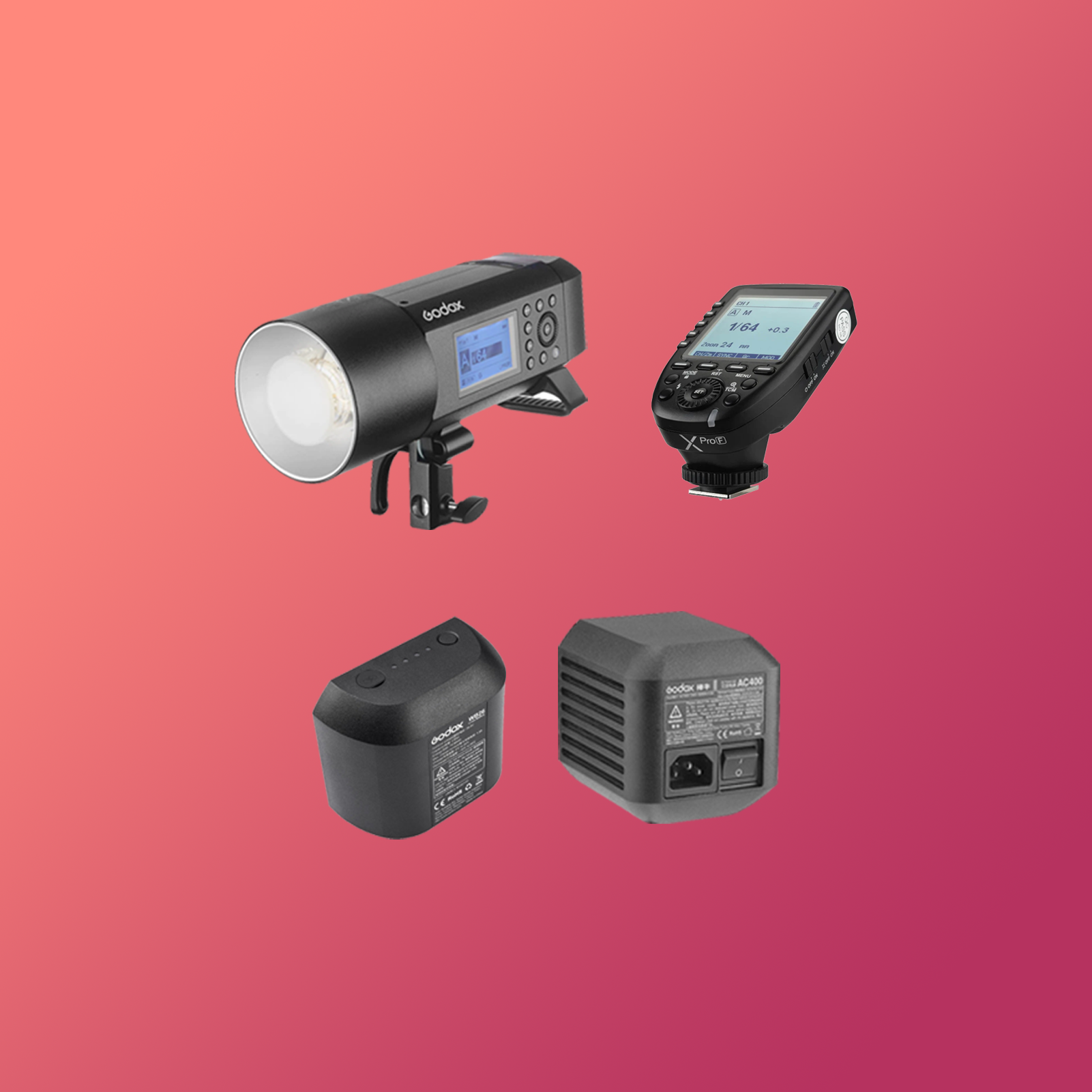 Godox ad600 pro + trigger (canon, nikon, fuji or sony)  