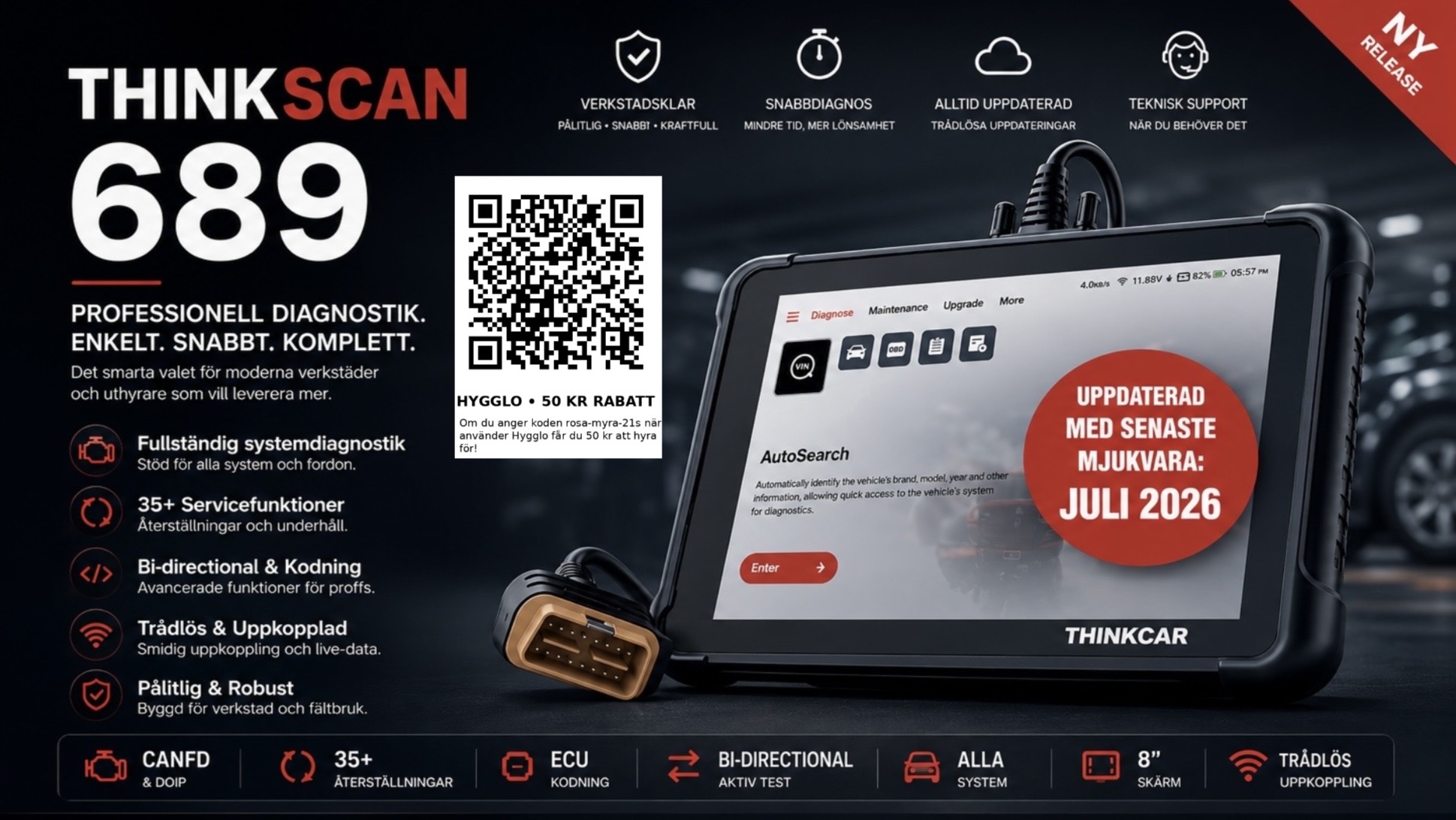 Thinkcar thinkscan +35 service & återställnings funktioner stödjer bi- directional control canfd & doip - avancerad felkodsläsare obd2 diagnostikverktyg bilscanner