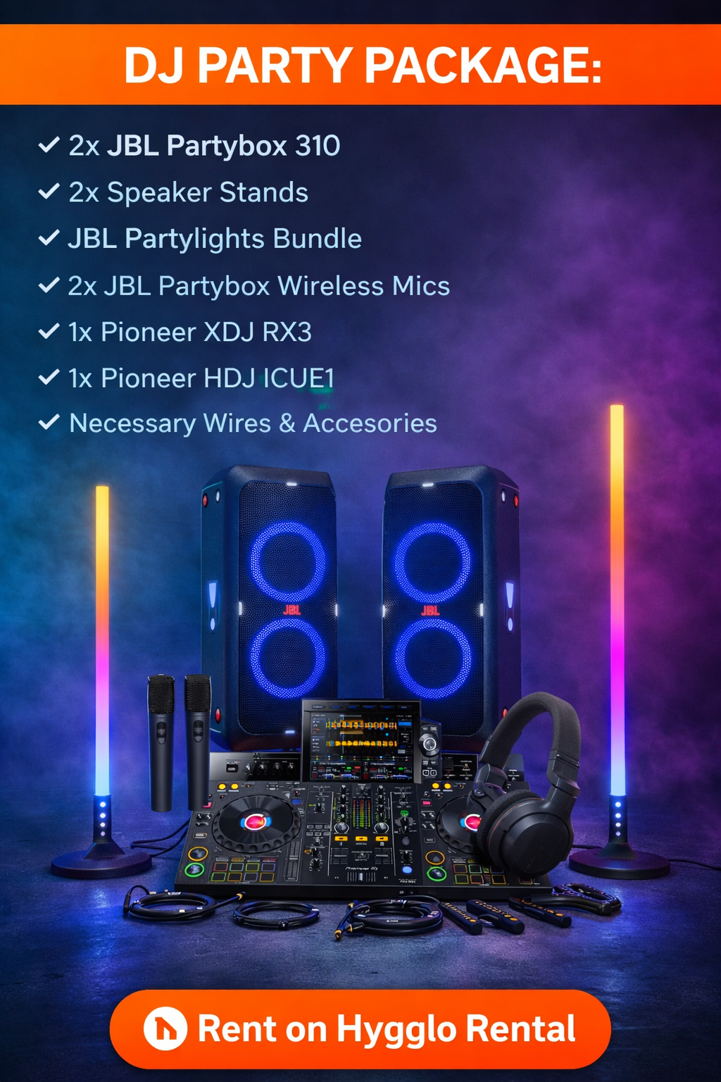 Dj party package - jbl partybox | pioneer xdj rx3