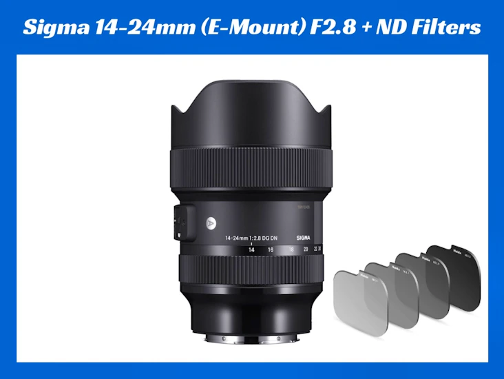 Sigma 14-24mm(sony fe-mount)f2.8 dg dn art lens + nd filters