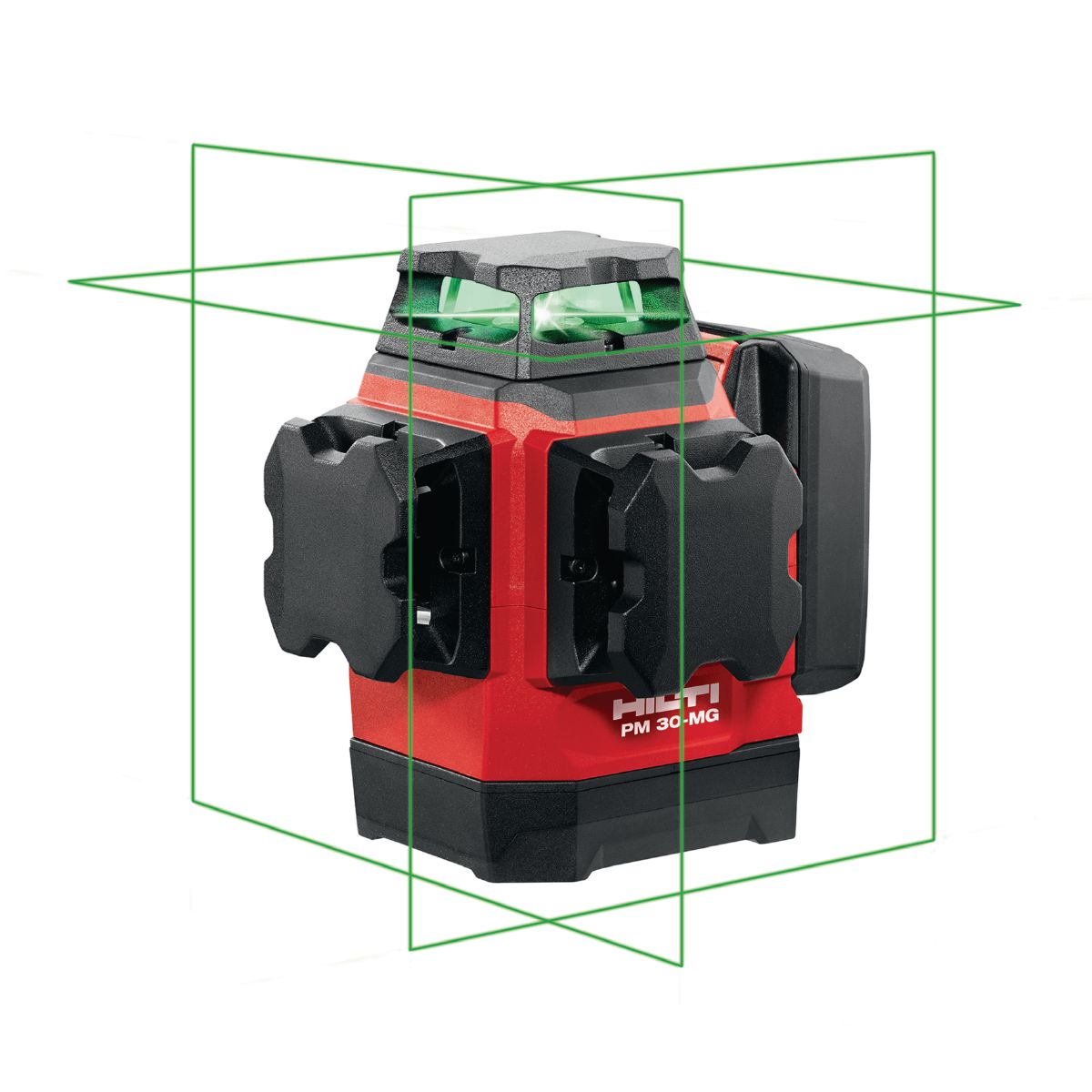 Hilti grön multilinjelaser med 3 linjer på 360°