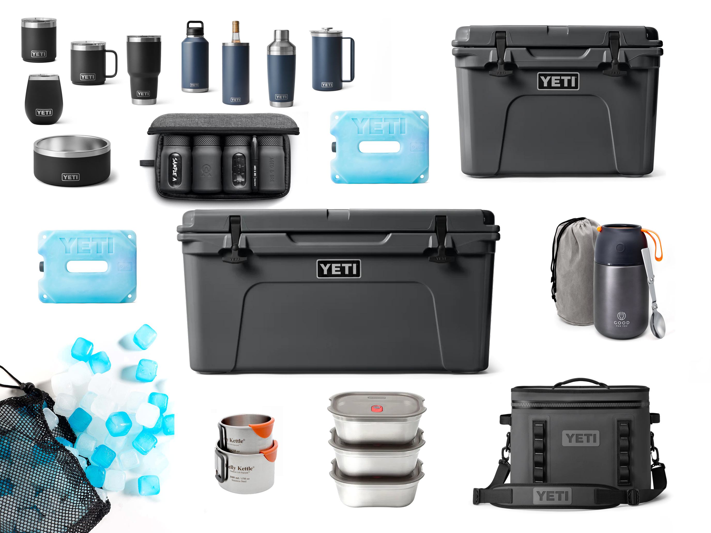 Yeti cool box 65 - 35 -18 l bag - w ice packs 