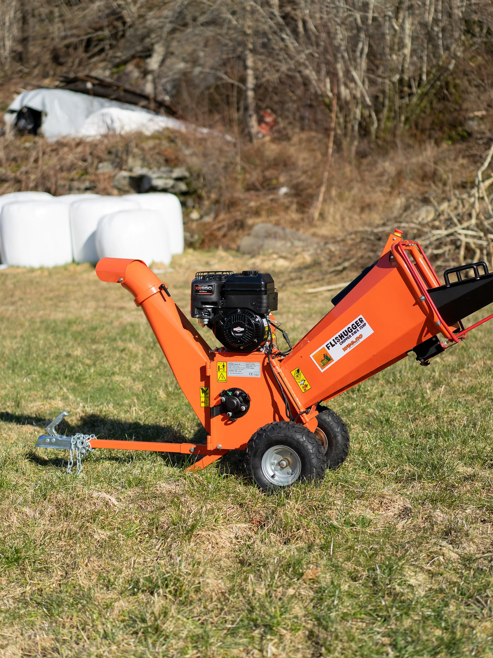 Bensindreven flishugger kapasitet 5-8cm 