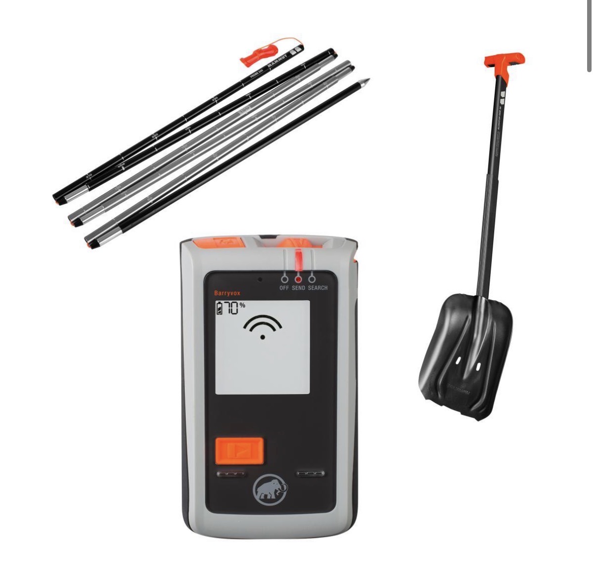 Mammut barryvox skredsett