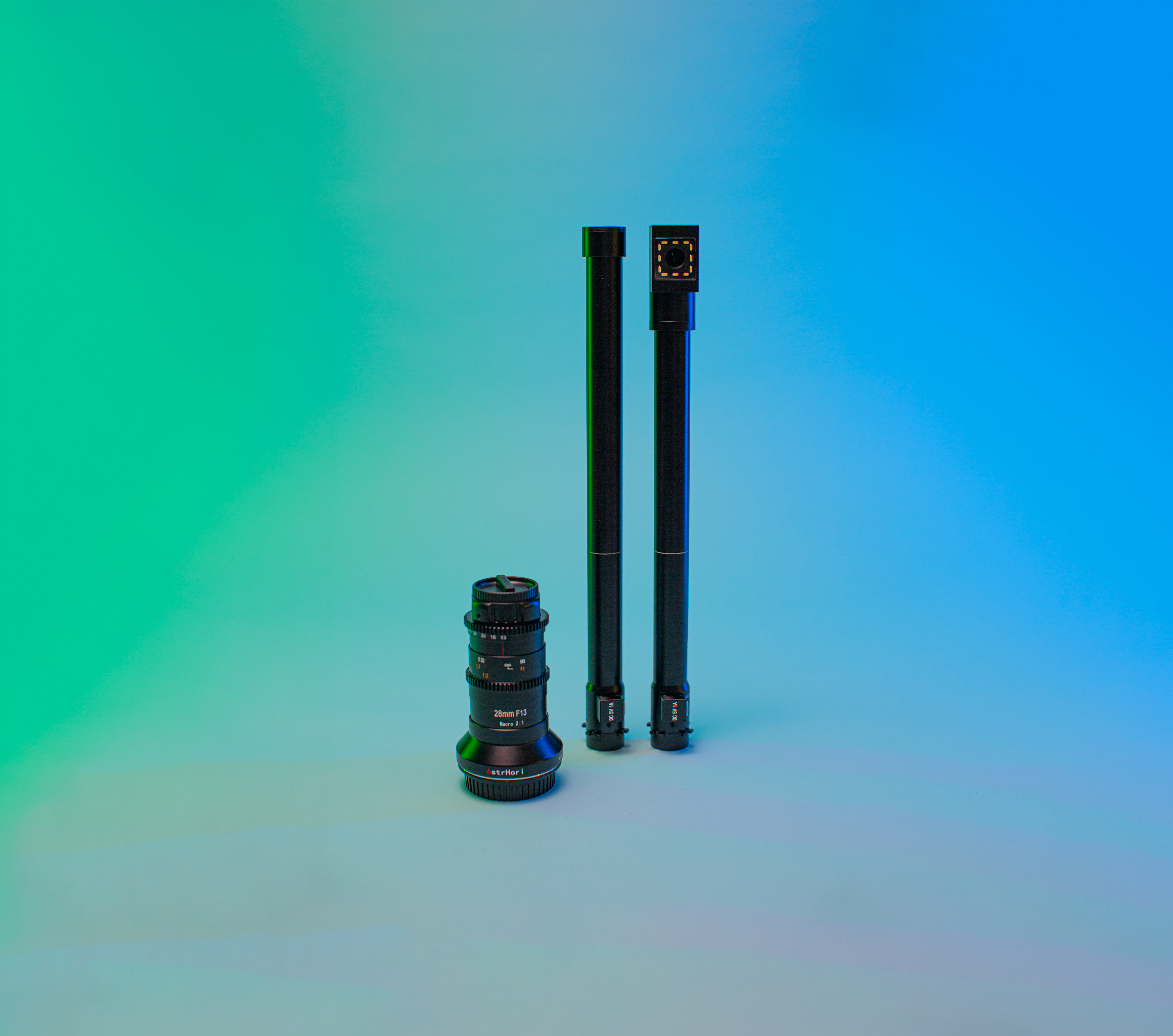 Astrhori 28mm f13 macro probe linse, rett og 90°, ef-mount