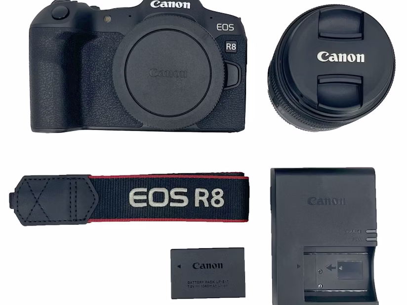 Canon eos r8 kamerahus + objektiv