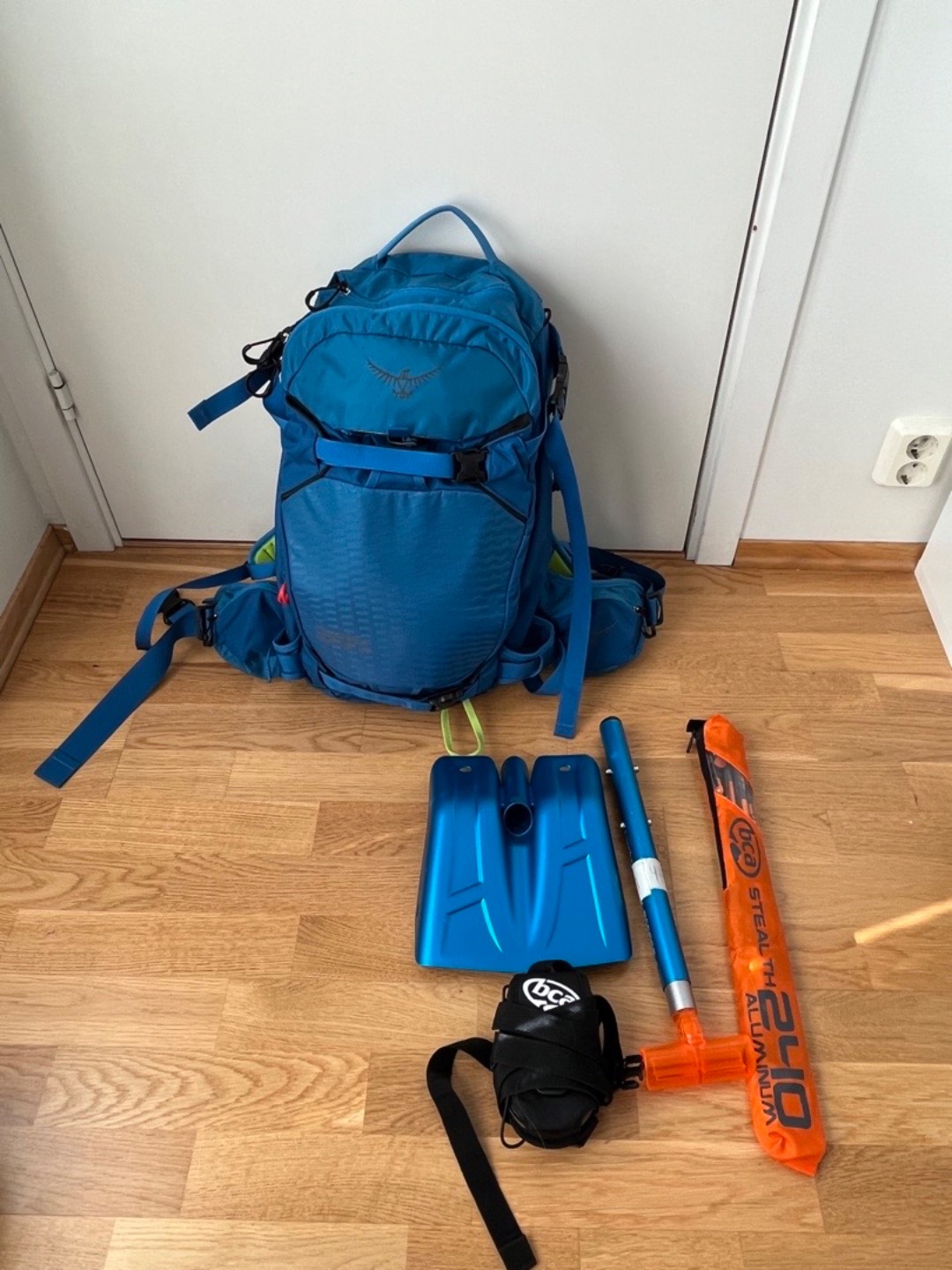 Komplett skredutstyrpakke med ryggsekk