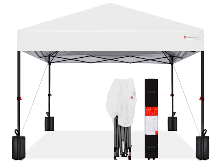 10x10 ft - 1 person setup pop up canopy tent– quick setup with rolling case (available for rent)