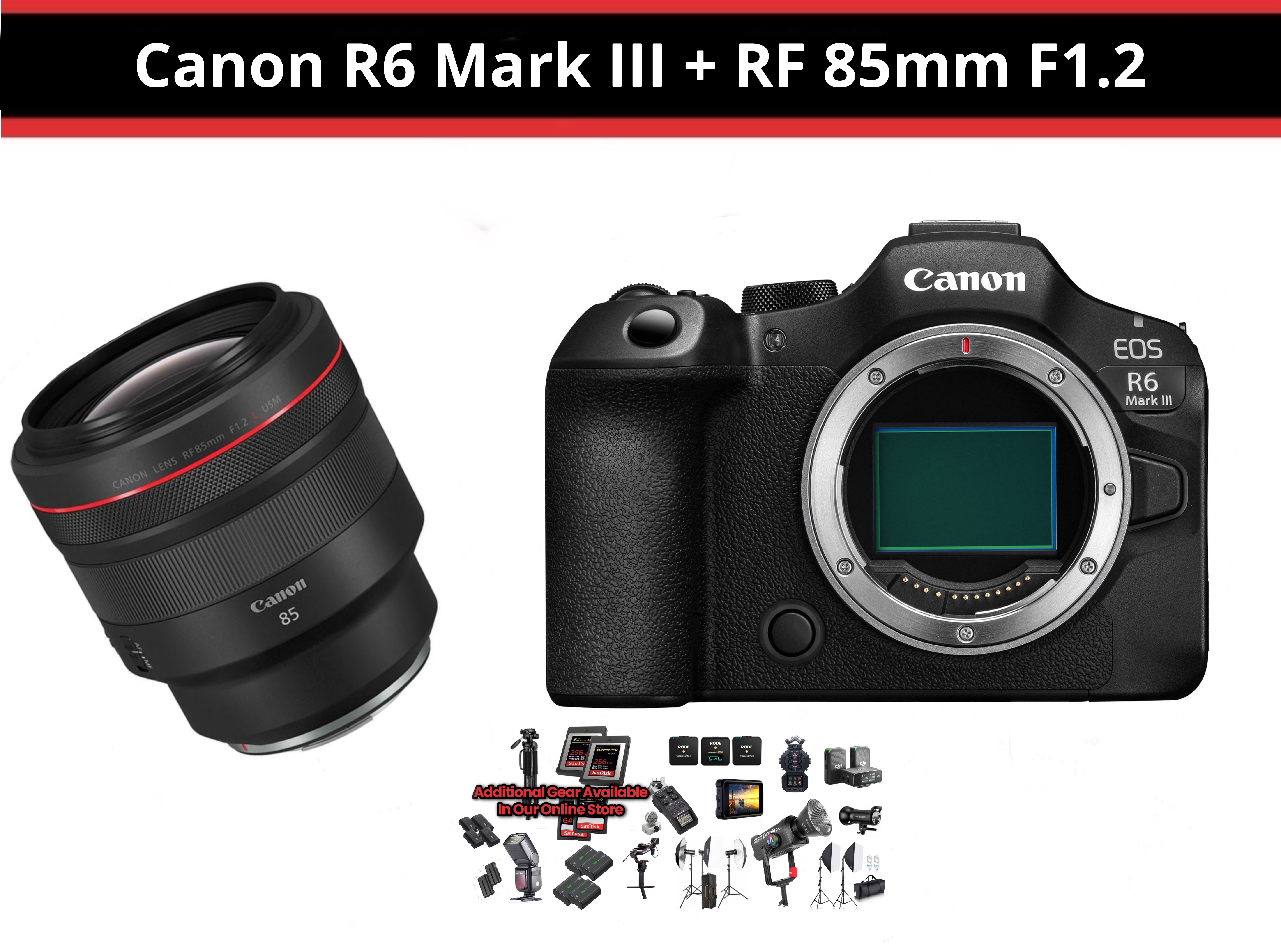 Canon r6 mark iii + rf 85mm f1.2 ( canon eos r6 mark iii - canon r6miii )
