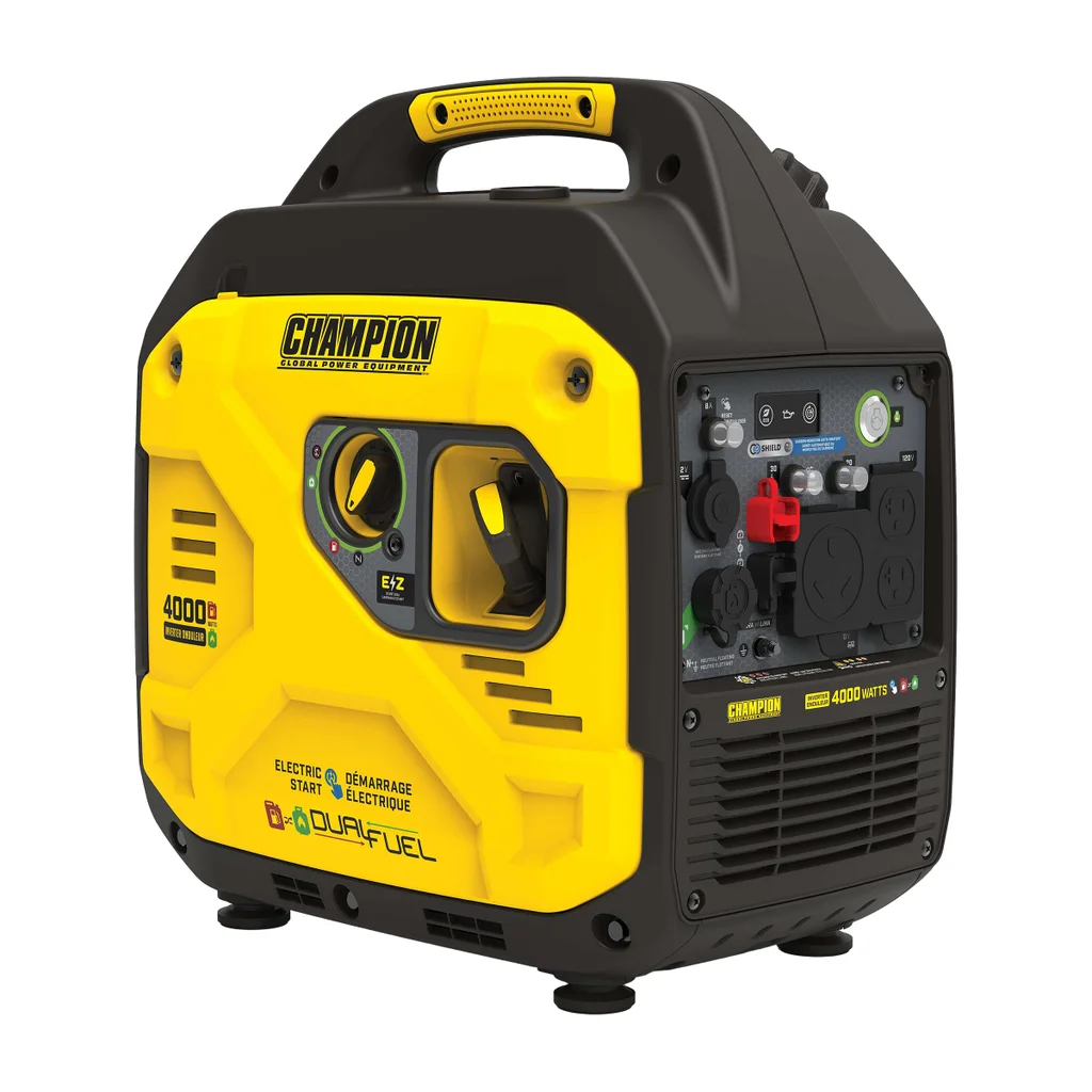 Champion 3300w running / 4000w peak dual fuel inverter generator with co shield