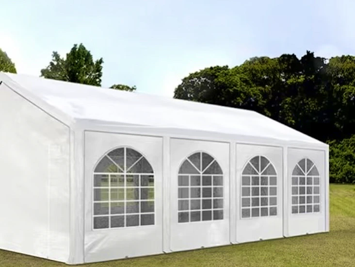 Partytält 4x8 m med bottenram