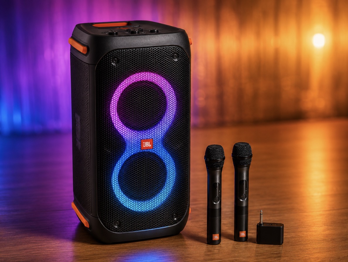 Jbl partybox 110 høyttaler m/karaokemikrofoner