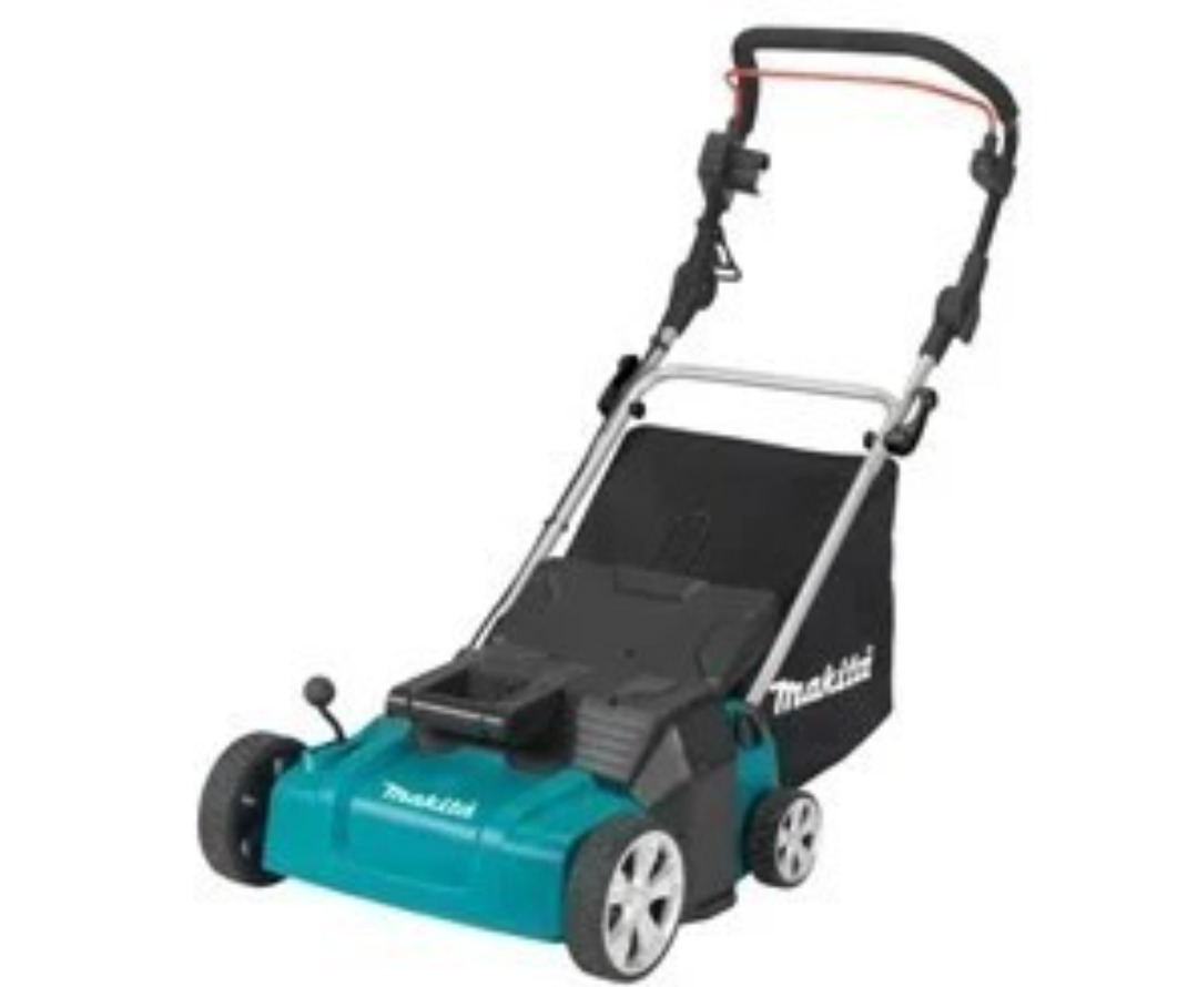 Elektrisk mossrivare m. uppsamlare makita