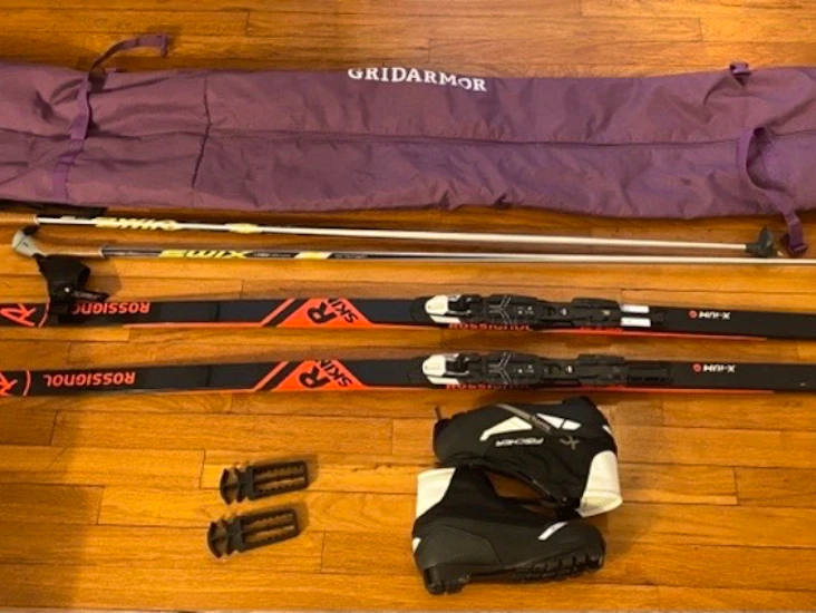 Rossignol c2 r-skin + staver og sko