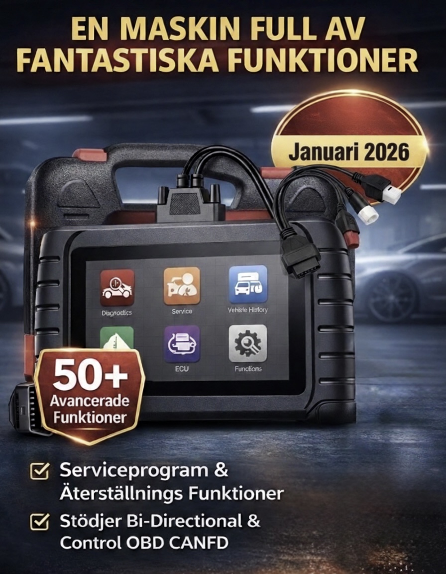 Icarsoft obd diagnostikverktyg bil & motorcykel – felkodsläsare med 50+ service- & återställningsfunktioner, bi-directional control, canfd